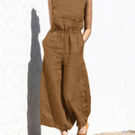 Wide Leg Long Jumpsuit