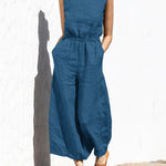 Wide Leg Long Jumpsuit