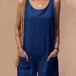 Pocket Shorts Jumpsuits