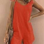Pocket Shorts Jumpsuits