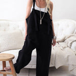 Retro Dungarees Summer Pants Jumpsuits Overalls Playsuit Bib Pants Linen Casual Loose Jumpsuit