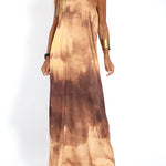 Elegant Solid Color One Shoulder Maxi Dress