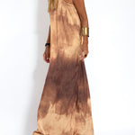 Elegant Solid Color One Shoulder Maxi Dress