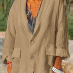Solid Color Casual Loose Fit Women's Jacket