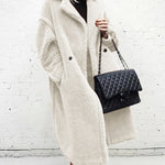 Loose Lamb-wool Coat Teddy Fur Lapel Mid-length Plush Coat