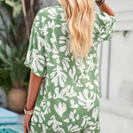 Print Contrast Drawstring 2-Piece Set