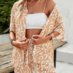 Print Contrast Drawstring 2-Piece Set