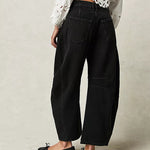 Wide-Leg Low-Rise Jeans