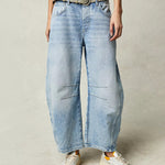 Wide-Leg Low-Rise Jeans