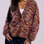 Relaxed Fit Multicolor Knit Cardigan
