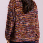 Relaxed Fit Multicolor Knit Cardigan