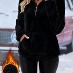 Nadorine Cozy Fleece Half Zip Pullover Sweatshirt