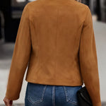 Vintage Open Front Suede Jacket