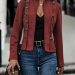 Vintage Open Front Suede Jacket