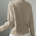Nadorine Chic Dimensional Floral Knit Sweater