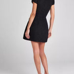 Nadorine Elegant Fitted Pearl Trim Tweed Dress for Women Casual Summer Vacation 2026