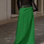 Nadorine Women's Comfortable High Waisted Maxi Skirt