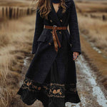 Vintage Double-Breasted Tweed Coat