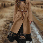 Vintage Double-Breasted Tweed Coat
