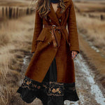 Vintage Double-Breasted Tweed Coat