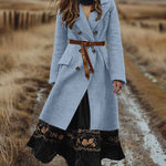 Vintage Double-Breasted Tweed Coat