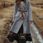 Vintage Double-Breasted Tweed Coat