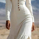 Romantic Bohemian Split Hem Maxi Dress