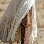 Romantic Bohemian Split Hem Maxi Dress