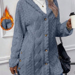 Nadorine Comfy Warm Hooded Fleece Coat