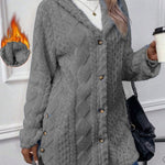 Nadorine Comfy Warm Hooded Fleece Coat