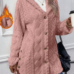 Nadorine Comfy Warm Hooded Fleece Coat