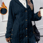 Nadorine Comfy Warm Hooded Fleece Coat