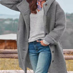 Winter Fashion Polar Fleece Hooded Coat