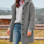 Winter Fashion Polar Fleece Hooded Coat