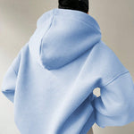 Nadorine Casual Oversized Fit Fleece Hoodie