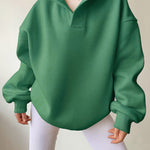 Nadorine Casual Oversized Fit Fleece Hoodie