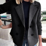 Urban Casual Tweed Patchwork Short Coat