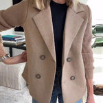 Urban Casual Tweed Patchwork Short Coat