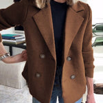 Urban Casual Tweed Patchwork Short Coat