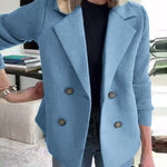 Urban Casual Tweed Patchwork Short Coat
