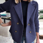 Urban Casual Tweed Patchwork Short Coat