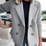 Urban Casual Tweed Patchwork Short Coat