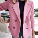 Urban Casual Tweed Patchwork Short Coat