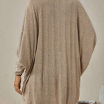 Stylish Soft Pit-Stripe Cardigan