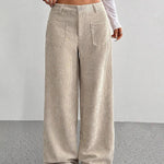 Fashion Corduroy Wide Legs Pants