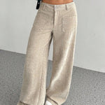 Fashion Corduroy Wide Legs Pants