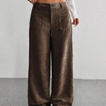 Fashion Corduroy Wide Legs Pants