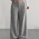 Fashion Corduroy Wide Legs Pants