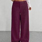Fashion Corduroy Wide Legs Pants