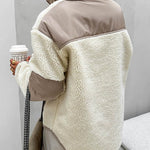 Warm Polar Fleece Stand Collar Sweatshirt